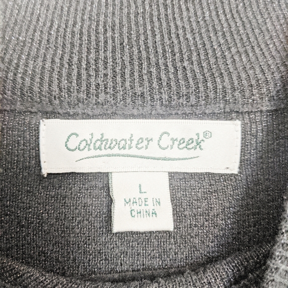 Coldwater Creek silk and metallic shirt size Large - Picture 4 of 6